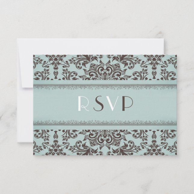 UAWG mit Food Option Hochzeitskarte RSVP Karte (Vorderseite)
