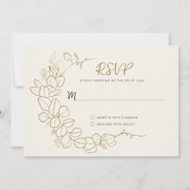 UAwg mit handgemalten Blätter Einladung