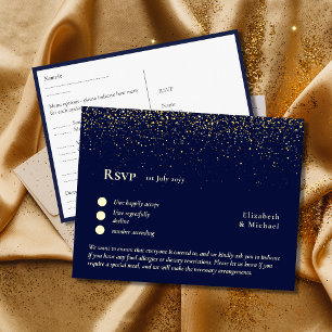UAWG mit Menüvorlage   Blue Gold Postkarte