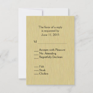 UAwg mit weichem Pinsel RSVP Karte