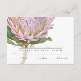 UAWG Modern Floral Elegante Einfache Blume RSVP Karte