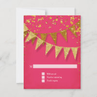 UAWG Modern Pennant Banner w Glitzer Confetti