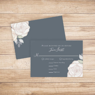 UAWG Moderne Elegant Minimalistische Blütendüster  RSVP Karte