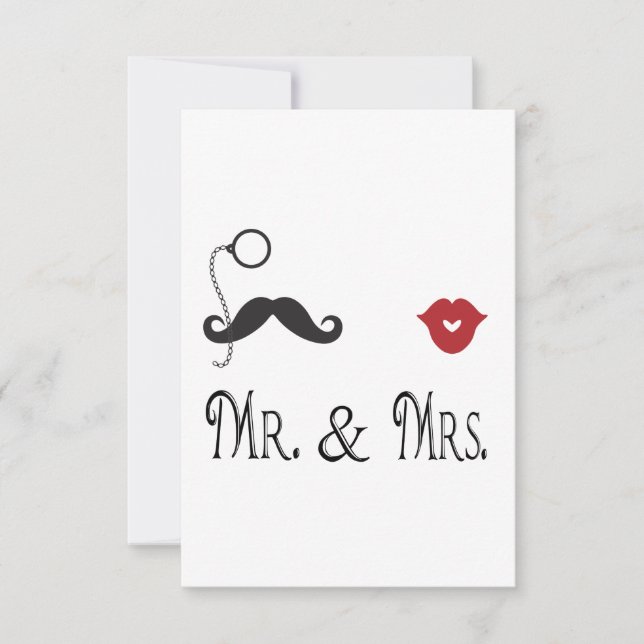 UAWG Mr. & Mrs. Cards RSVP Karte (Vorderseite)