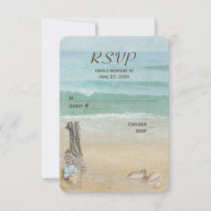 UAWG Nautical Net Vow Erneuerung RSVP Karte