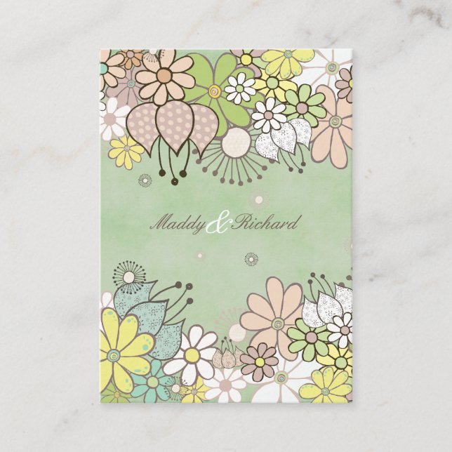 UAWG-Neutrale Blume DIY Custom Cards Begleitkarte (Vorderseite)