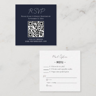 UAWG Party QR-Code oder E-Mail Quadratische Visitenkarte
