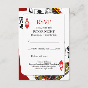 UAWG Poker-Nacht RSVP Karte