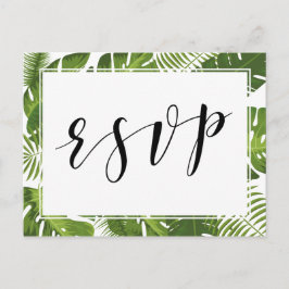 UAWG Postcard Tropische Hochzeit Einladungspostkarte