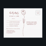 UAwg Postkarte für die Rose der Weichteile<br><div class="desc">Diese individuell anpassbare uAwg postcard ist für die Koordination mit unserer Whimsical Line Rose Collection konzipiert und verfügt über eine weiße Linie, die von einer Rose mit klassischer Schrift zeichne. Für eine erweiterte Anpassung dieses Designs, z.B. das Ändern des Layouts, des Schriftartes oder der Textgröße, klicken Sie bitte auf den...</div>