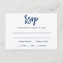 UAWG Postkarte | Pinselkalligrafie — Navy Blue