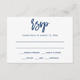 UAWG Postkarte | Pinselkalligrafie — Navy Blue