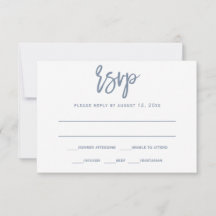 UAWG Postkarte | Pinselkalligraphie - Dusty Blue