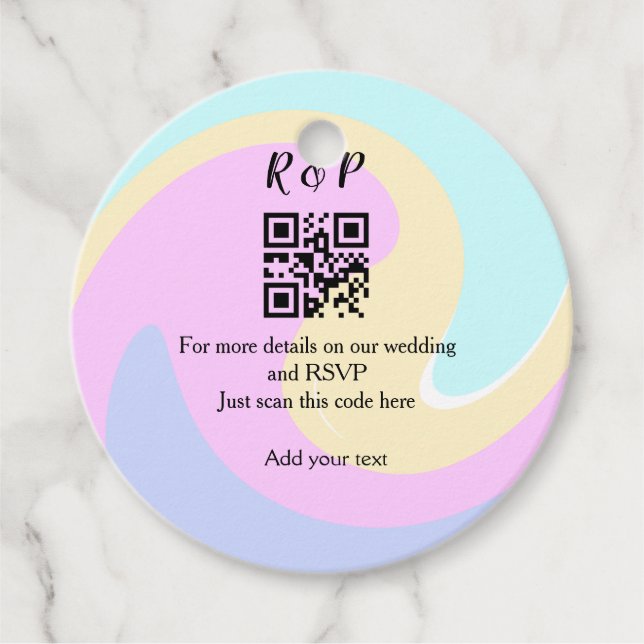 UAwg q oder Code hinzufügen Geschenkanhänger (Vorderseite)