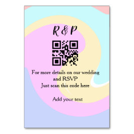 UAwg q oder Code hinzufügen Tischnummer