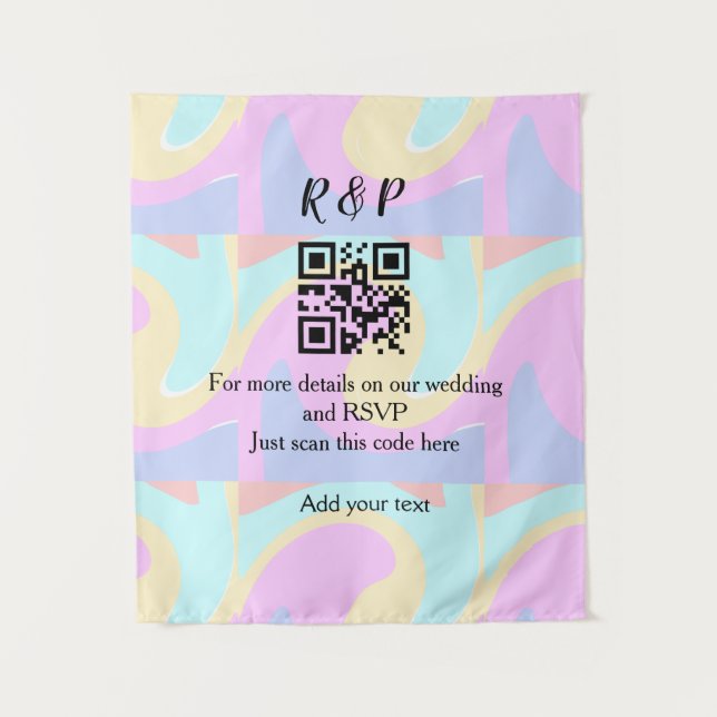 UAwg q oder Code hinzufügen Wandteppich (Vorderseite)