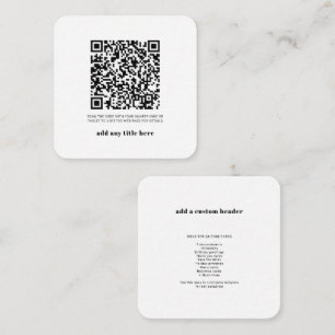 UAWG QR-Code Moderne Moderne Neuerungen Mitteilungskarte