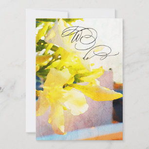 *~* UAWG QR Gelb WIR TUN Blumenmuster AR15 WEDDING Einladung