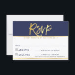 UAWG REPLY CARD Moderne, blaue Goldschrift RSVP Karte<br><div class="desc">Ein einfaches Design für Ihre UAWG REPLY CARDS - passend zu Ihren Haupteinladungen. Liebe des Designs,  aber möchte einige Änderungen sehen - ein anderes Farbschema,  Produkt,  ein Foto hinzufügen oder angepasst für einen anderen Anlass - keine Sorgen einfach kontaktieren Sie mich,  KAT@SIMPLYSWEETPAPERIE.COM Ich bin gerne zu helfen!</div>