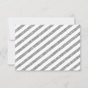 UAWG REPLY Moderner Glitzer RSVP Karte