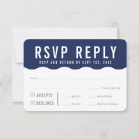 UAWG REPLY REPONSE Moderne, kühn-blaue Wave