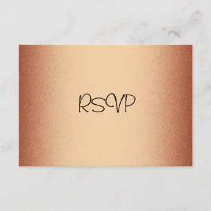 UAWG Response Card Elegante Kupferbronze RSVP Karte