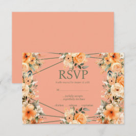 UAwg Response Card für die Sommermenüs der Peach S RSVP Karte