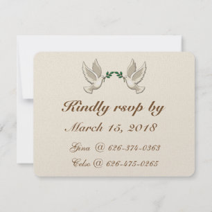UAWG Response Cards für das 50. Hochzeitstag Einladung