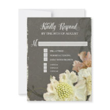 UAWG Response Cards Hübsch Moderne Blume Geblüht