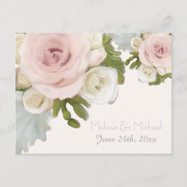UAWG Response Floral Wedding Rose Sukkulentes Leaf RSVP Karte