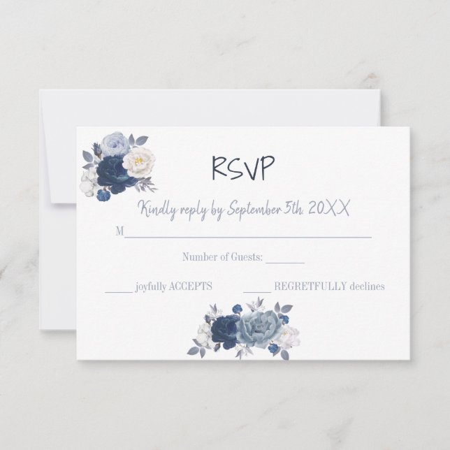 UAWG Response-Hochzeitkarte RSVP Karte (Vorderseite)