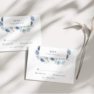 UAwg Response-Karte für die blaue Wildblume RSVP Karte