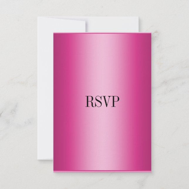 UAWG Response-Karte Pink alle Ereignisse RSVP Karte (Vorderseite)