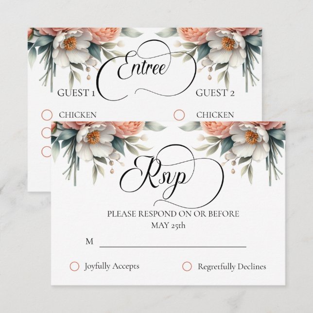 UAWG Response-Karte RSVP Karte (Vorne/Hinten)