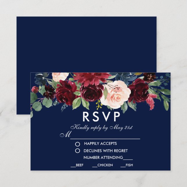 UAwg RSVP Karte (Vorne/Hinten)