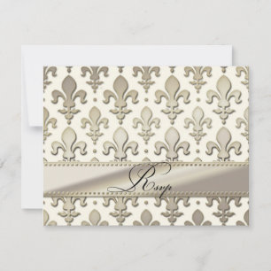 UAWG Silver Wedding Jubiläum, Lilie RSVP Karte