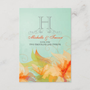 UAWG - Stilvolle Abstrakte Hochzeitseinladungen RSVP Karte