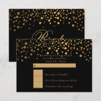 UAWG Stylish Confetti Gold Dot Wedding