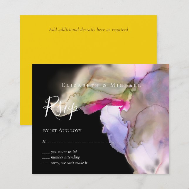UAWG Technicolor Watercolor Wedding (Vorne/Hinten)