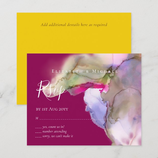 UAWG Technicolor Watercolor Wedding (Vorne/Hinten)
