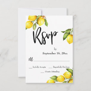 UAwg Typografie von Wasserfarben RSVP Karte