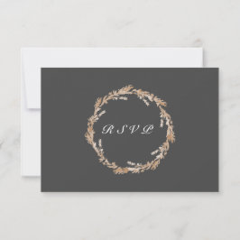 UAWG w Mahlzeiten Wahl Wasserfarbe boho grauen Kra RSVP Karte