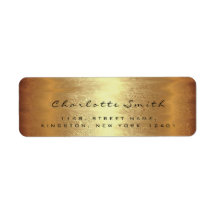 UAWG Warm Gold Blush Rücksendeadressen-Aufkleber