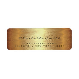 UAWG Warm Gold Blush Rücksendeadressen-Aufkleber