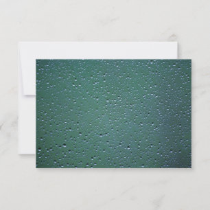 UAWG-Wassertropfen im grünen Hintergrund RSVP Karte