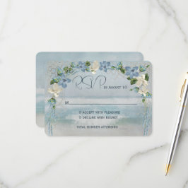 UAWG Wedding Arch mit Nautical Net RSVP Karte