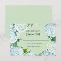UAWG Wedding Floral White Hydrangea Minze Green