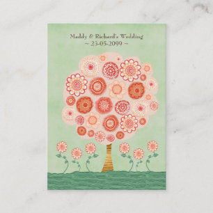UAWG Wedding Mandarine Dream Tream Flat Cards Begleitkarte