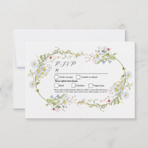 UAWG Wedding Spring Wildblumen Daisy Einladung