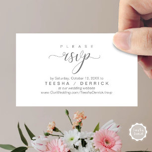 UAWG Wedding Website Erinnerung, Moderne Klasse Begleitkarte